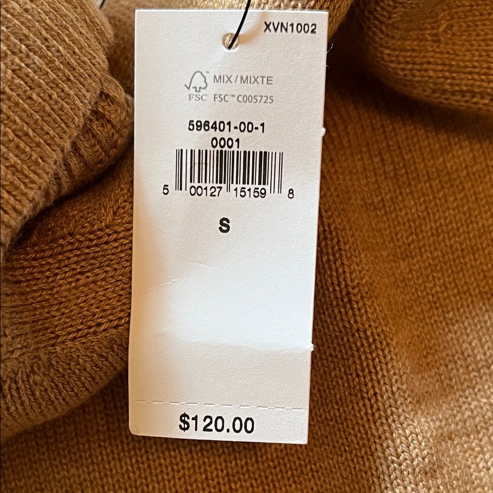Banana Republic Camel Turtle-Neck Sweater Dress/NWT/S - Picture 11 of 15